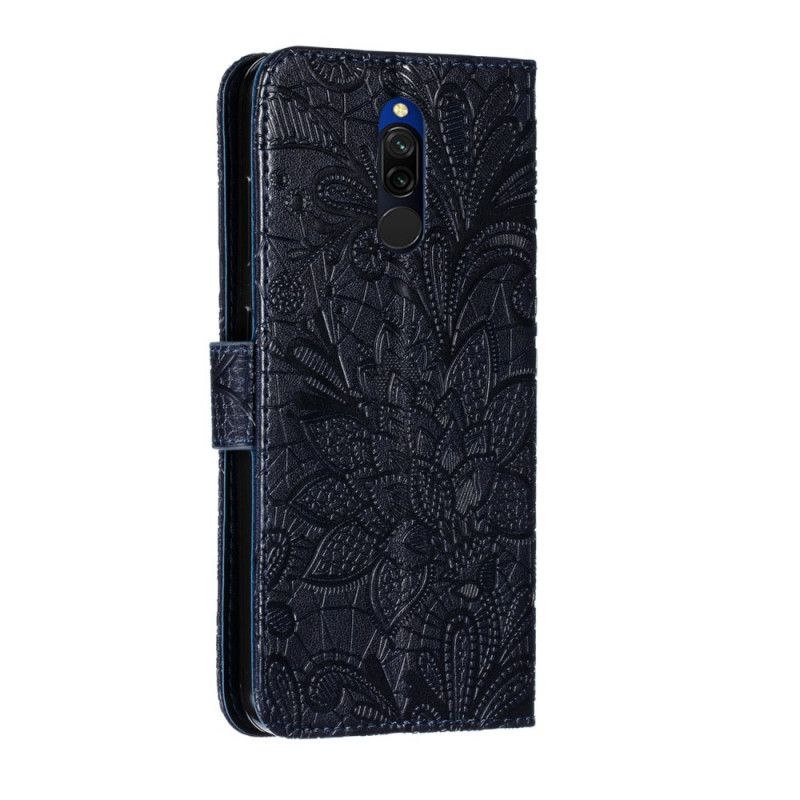 Kotelot Xiaomi Redmi 8 Tummansininen Heimojen Remmi-Kukat Suojakuori