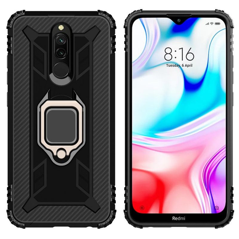Kuori Xiaomi Redmi 8 Punainen Musta Premium-Rengas
