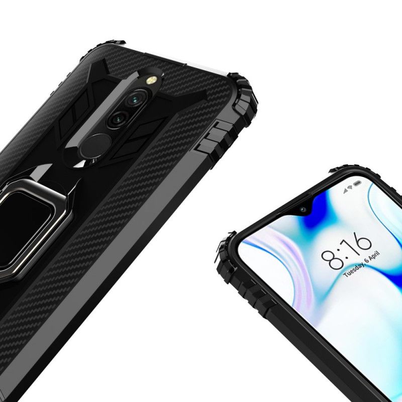 Kuori Xiaomi Redmi 8 Punainen Musta Premium-Rengas