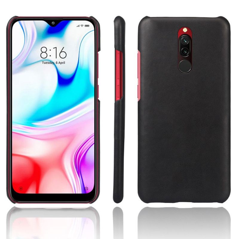 Kuori Xiaomi Redmi 8 Tummansininen Punainen Ksq Nahkaefekti