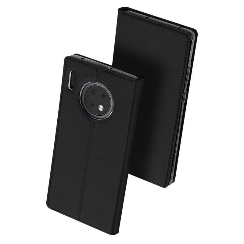 Flip Kotelot Huawei Mate 30 Tummansininen Musta Skin Pro -Sarja Dux Ducis