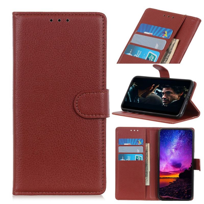Kotelot Huawei Mate 30 Musta Premium-Litsi Nahkainen Vaikutus