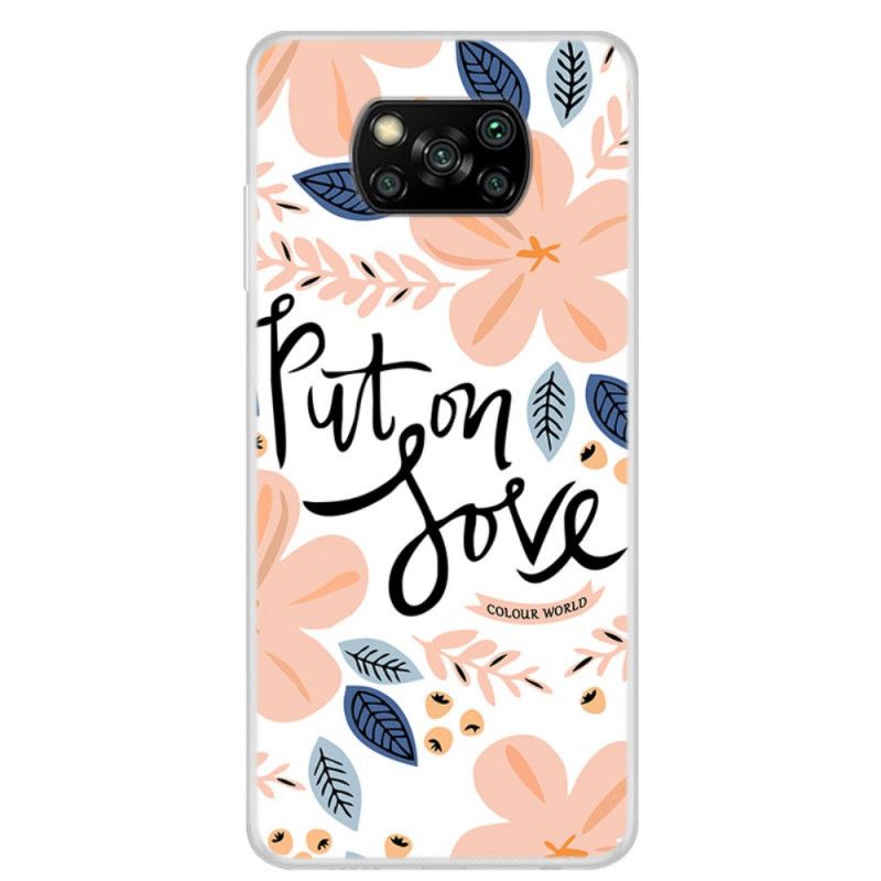 Kuori Xiaomi Poco X3 Pukeudu Rakkauteen Suojakuori