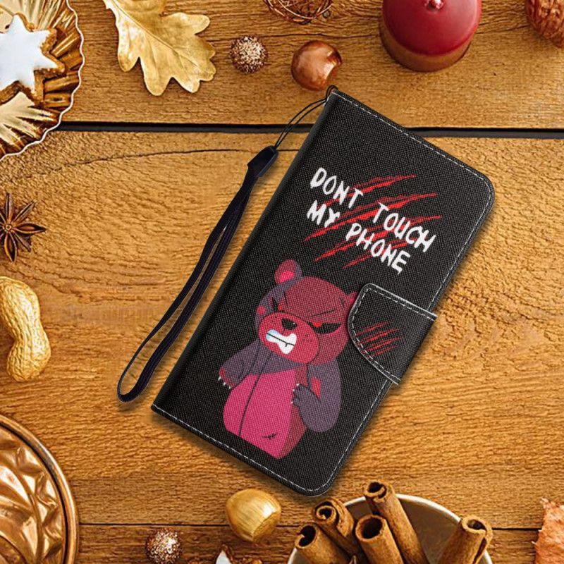 Flip Kotelot Xiaomi Redmi Note 11 / Poco M4 Pro 5g Bear Älä Koske Puhelimeeni