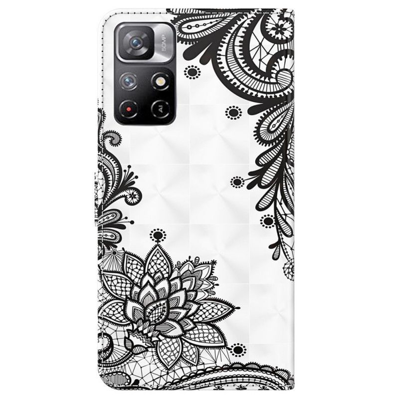 Flip Kotelot Xiaomi Redmi Note 11 / Poco M4 Pro 5g Chic Lace Suojakuori