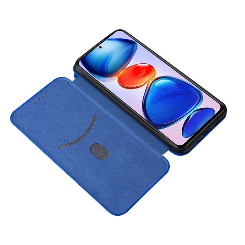 Nahkakuori Flip Kotelot Xiaomi Redmi Note 11 / Poco M4 Pro 5g Puhelinkuoret Hiilikuitua