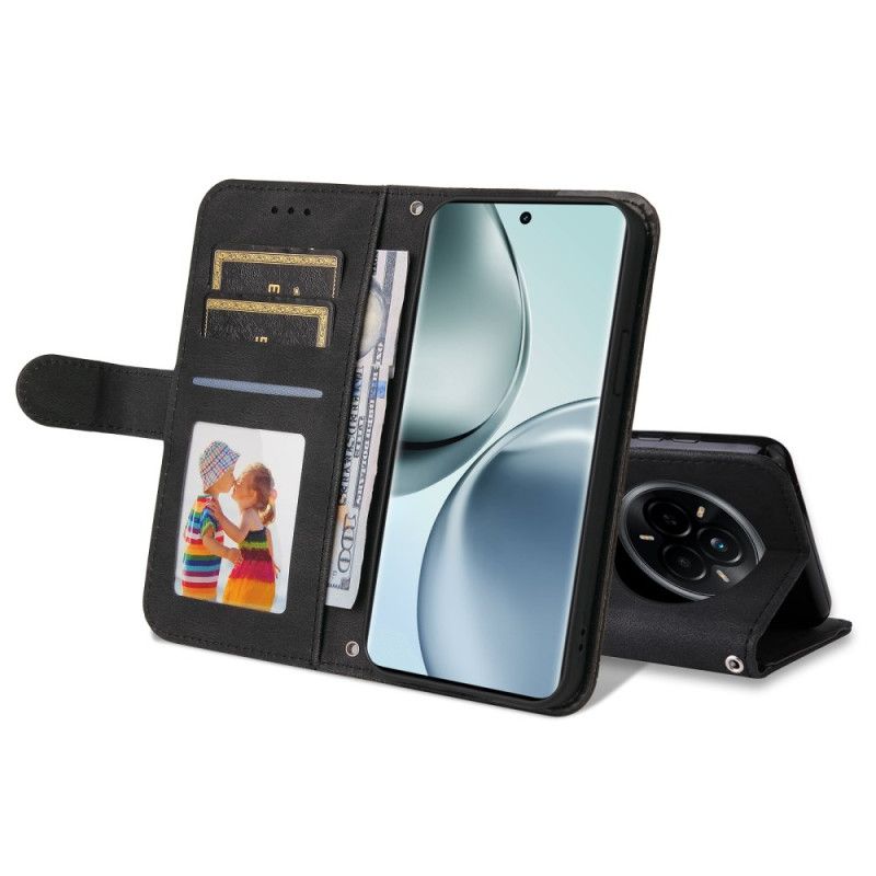 Kotelot Realme 14 Pro 5g Niitillä Koristeltu Mokkanahkaefekti Suojakuori