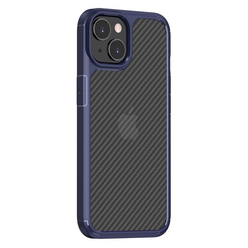 Kuori iPhone 14 Läpinäkyvä Hiilikuitu