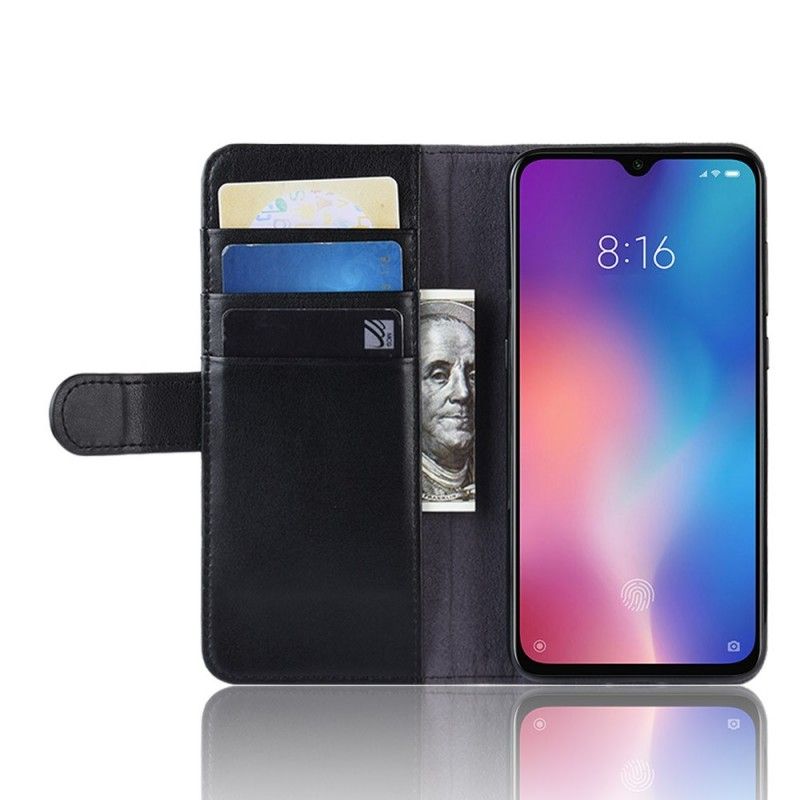 Kotelot Xiaomi Mi 9 SE Ruskea Musta Halkaistu Nahka