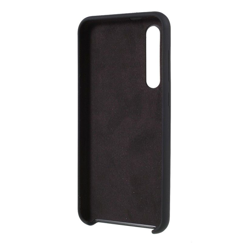 Kuori Xiaomi Mi 9 SE Punainen Musta Silkkinen Silikoni Suojakuori