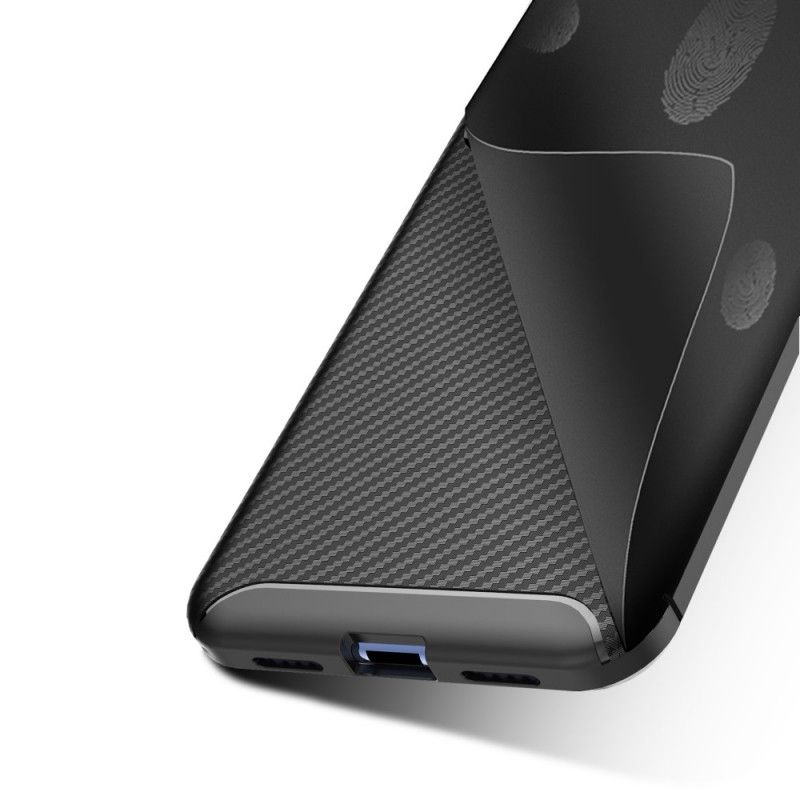 Kuori Xiaomi Mi 9 SE Ruskea Tummansininen Joustava Hiilikuidun Rakenne