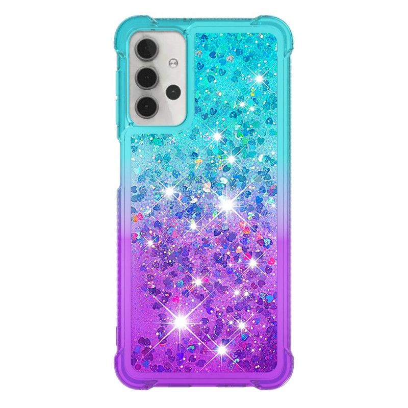 Case Kuoret Samsung Galaxy A32 5G Vaaleanpunainen Magenta Puhelinkuoret Värillinen Kimallus