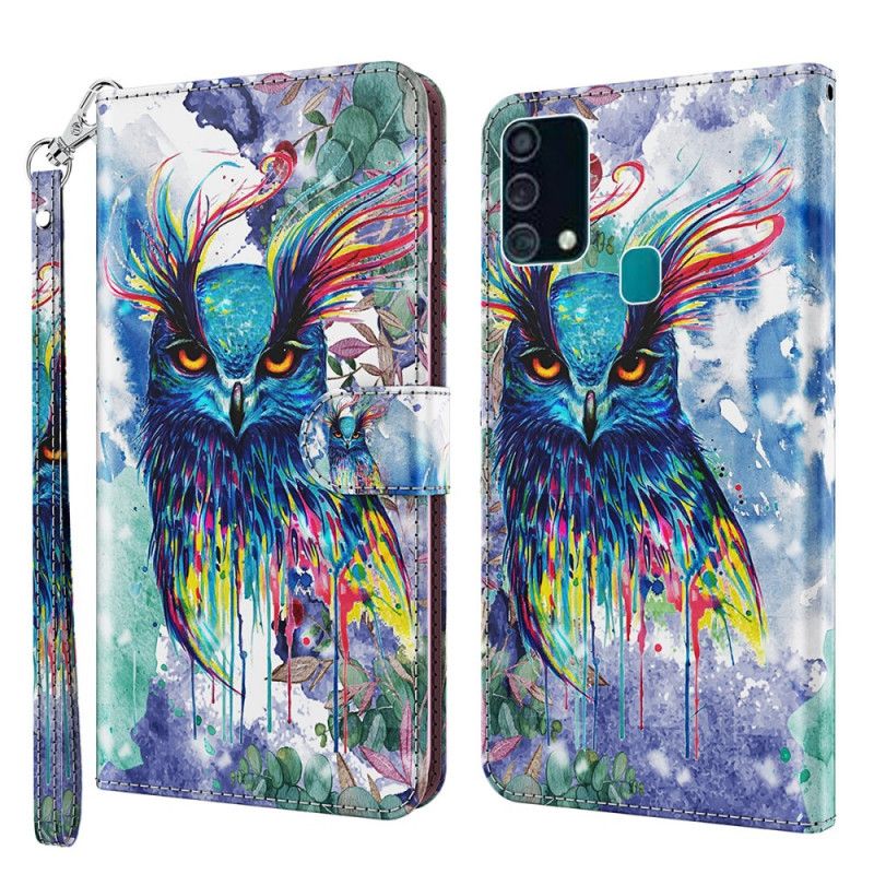 Kotelot Samsung Galaxy A32 5G Valopilkullinen Vesiväri Lintu Suojakuori
