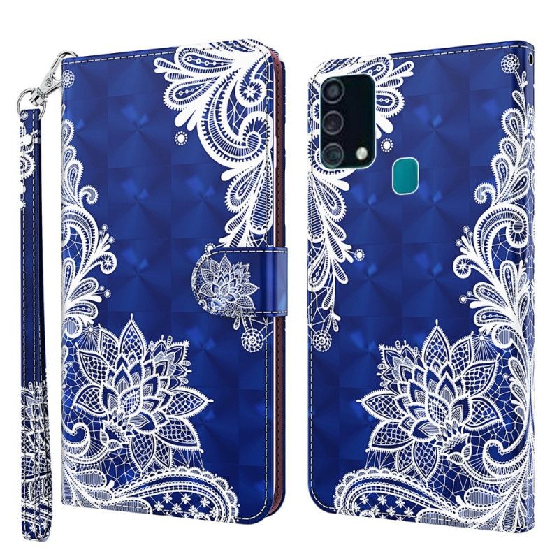 Suojakuori Samsung Galaxy A32 5G Puhelinkuoret Vaalea Täplikäs Pitsi Tangoilla