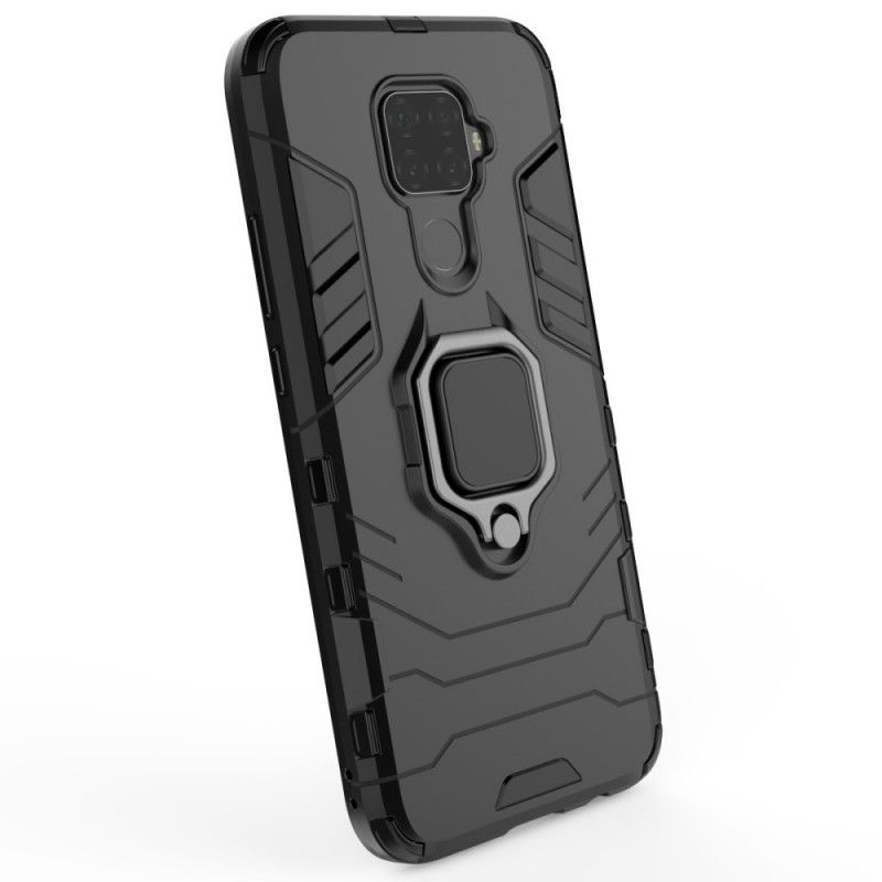 Kuori Huawei Mate 30 Lite Punainen Musta Kestävä Rengas