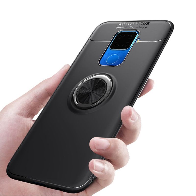 Kuori Huawei Mate 30 Lite Punainen Musta Pyörivä Rengas