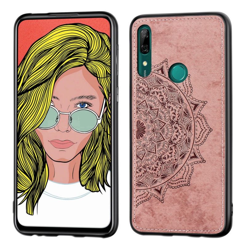 Kuori Honor 9X Tummansininen Vaaleanpunainen Kangas Ja Mandala
