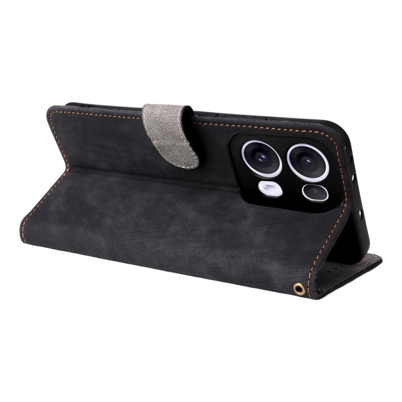 Oppo Reno 13 Pro 5g Rfid-mokkanahkaefektihihna