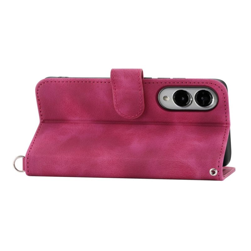 Kotelot Samsung Galaxy S25 5g Edge Kukkakuvio Ja Hihnat Suojakuori