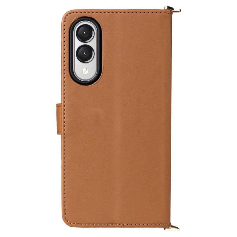 Kotelot Samsung Galaxy S25 5g Edge Puhelinkuoret Tikattu Jossa Hihna Ja Olkahihna