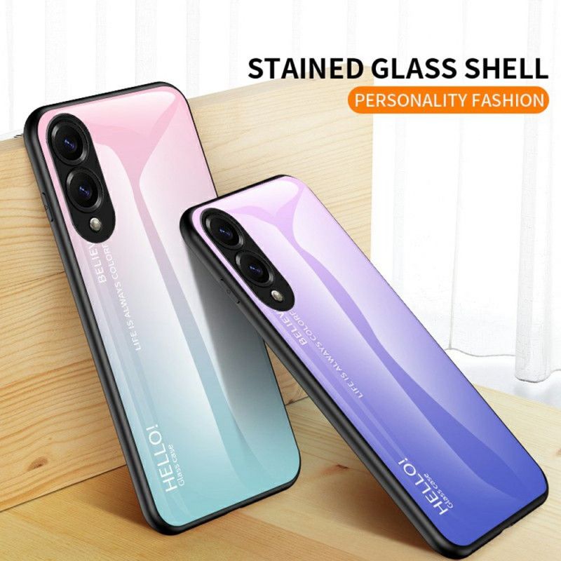 Kuori Samsung Galaxy S25 5g Edge Karkaistusta Lasista Valmistettu Hello