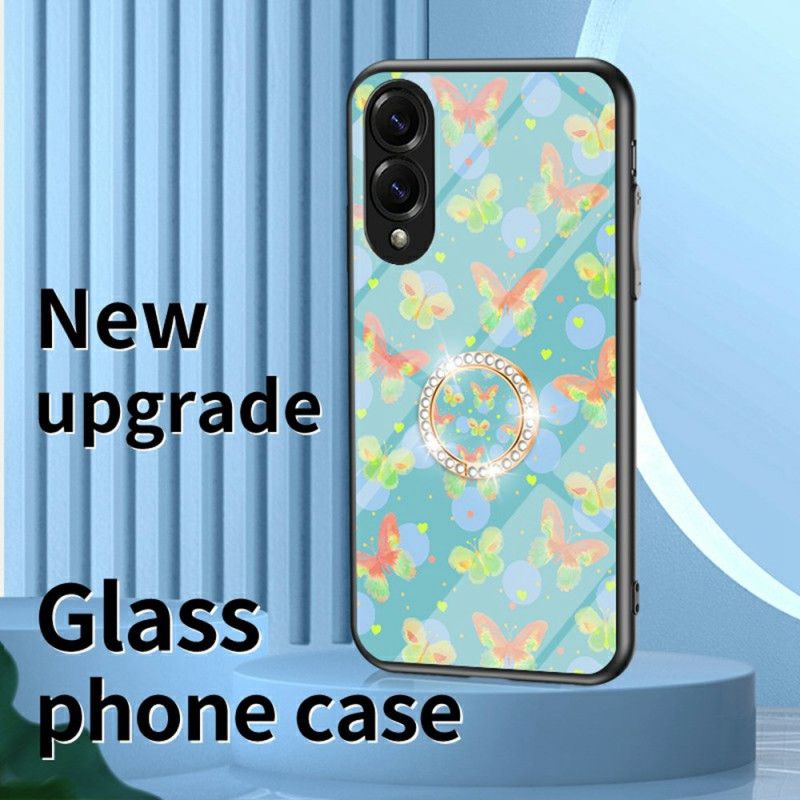 Kuori Samsung Galaxy S25 5g Edge Karkaistusta Lasista Valmistettu Perhonen Suojakuori