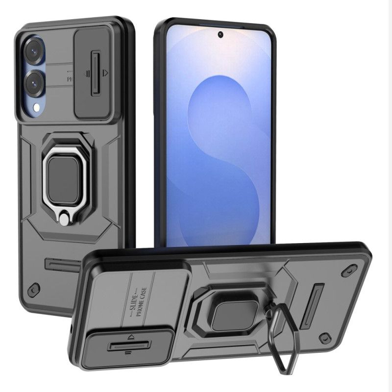 Kuori Samsung Galaxy S25 5g Edge Kestävä Sormus Linssinsuojalla