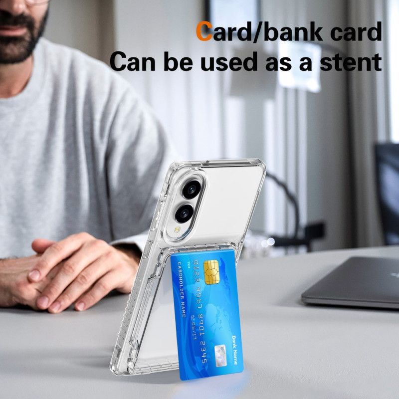 Kuori Samsung Galaxy S25 5g Edge Kirkas Ja Korttikotelo