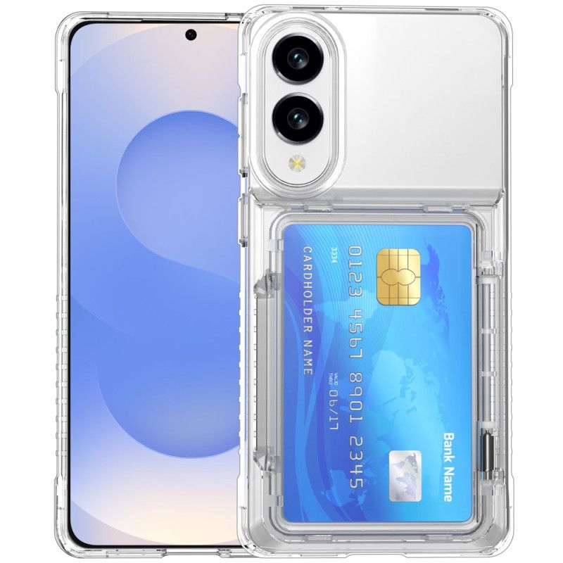 Kuori Samsung Galaxy S25 5g Edge Kirkas Ja Korttikotelo