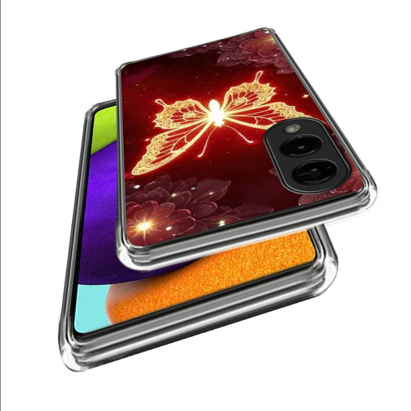 Kuori Samsung Galaxy S25 5g Edge Kultainen Perhonen