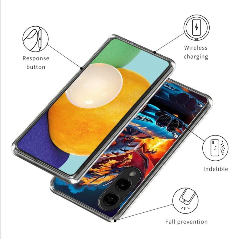 Kuori Samsung Galaxy S25 5g Edge Lohikäärmeurheiluauto