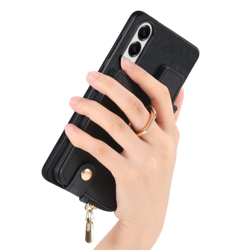 Kuori Samsung Galaxy S25 5g Edge Lompakko Ja Jalusta