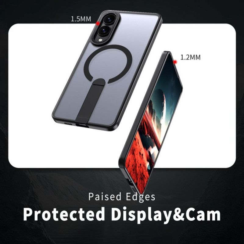 Kuori Samsung Galaxy S25 5g Edge Magsafe-yhteensopiva Integroidulla Jalustalla Suojakuori