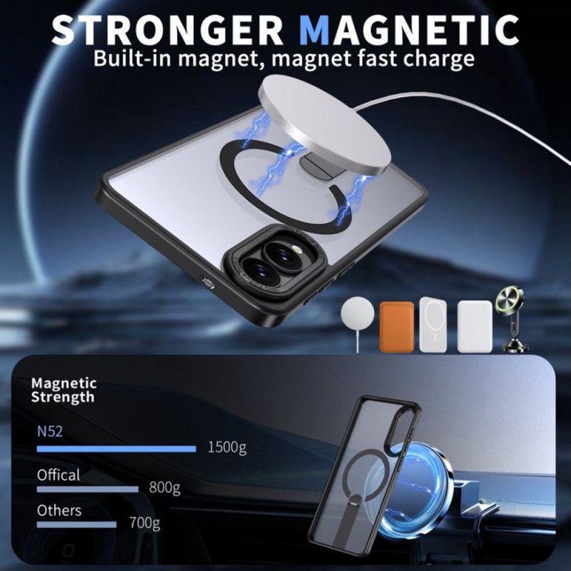 Kuori Samsung Galaxy S25 5g Edge Magsafe-yhteensopiva Integroidulla Jalustalla Suojakuori