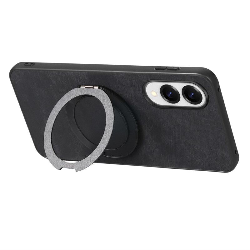 Kuori Samsung Galaxy S25 5g Edge Mokkanahkakuvio Kääntyvällä Jalustalla