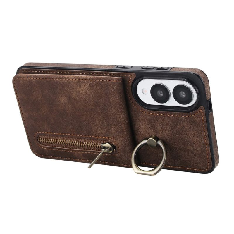 Kuori Samsung Galaxy S25 5g Edge Vetoketjullinen Lompakko Ja Rfid-teknologia