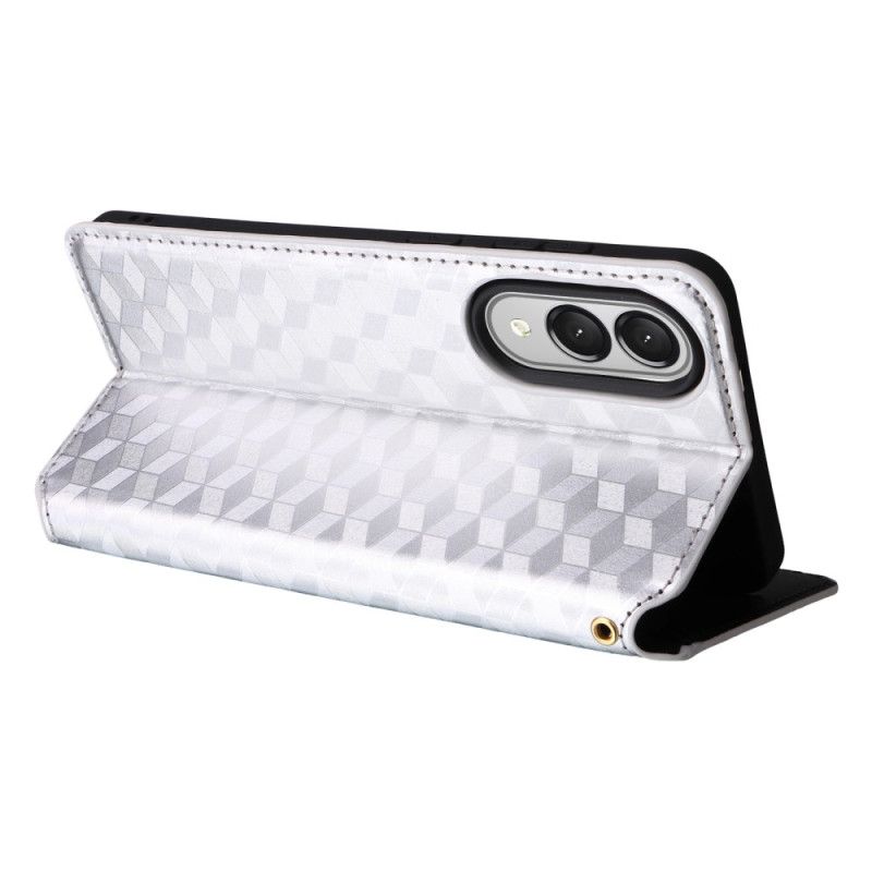 Nahkakotelo Samsung Galaxy S25 5g Edge 3d-kuutiot Suojakuori