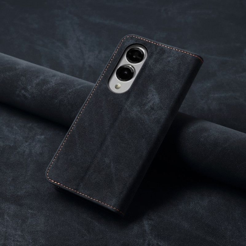 Nahkakotelo Samsung Galaxy S25 5g Edge Farkkukangas Suojakuori