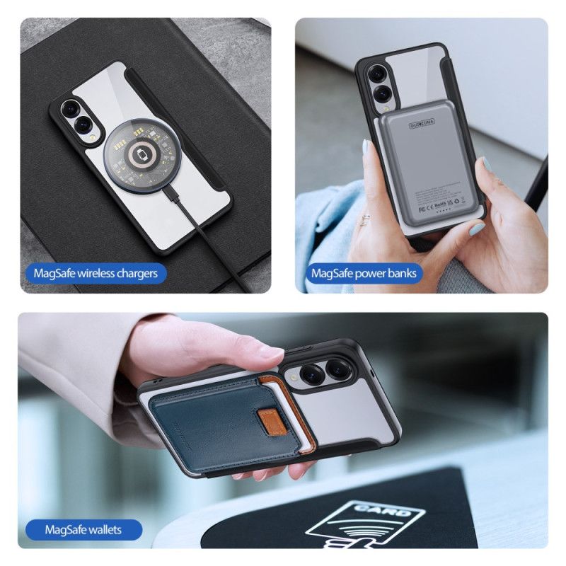 Nahkakotelo Samsung Galaxy S25 5g Edge Puhelinkuoret Dux Ducis Pro -sarjan Suojakuori X