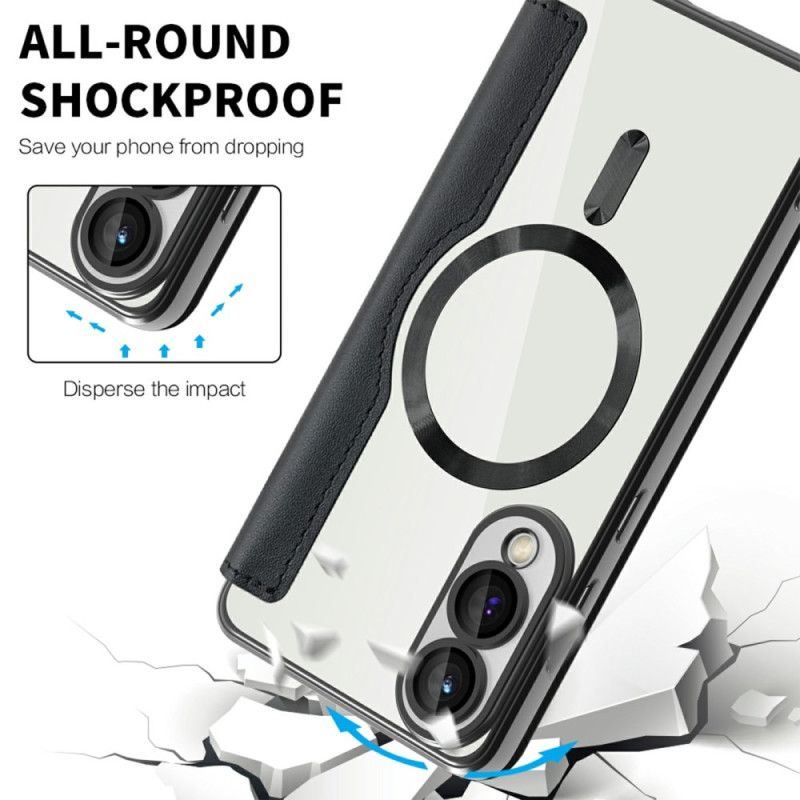 Nahkakotelo Samsung Galaxy S25 5g Edge Puhelinkuoret Magsafe-yhteensopiva Rfid-suojauksen Kanssa