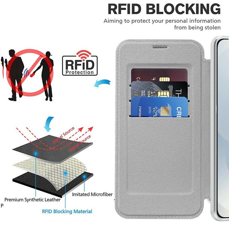 Nahkakotelo Samsung Galaxy S25 5g Edge Puhelinkuoret Tikattu Magsafe-yhteensopiva