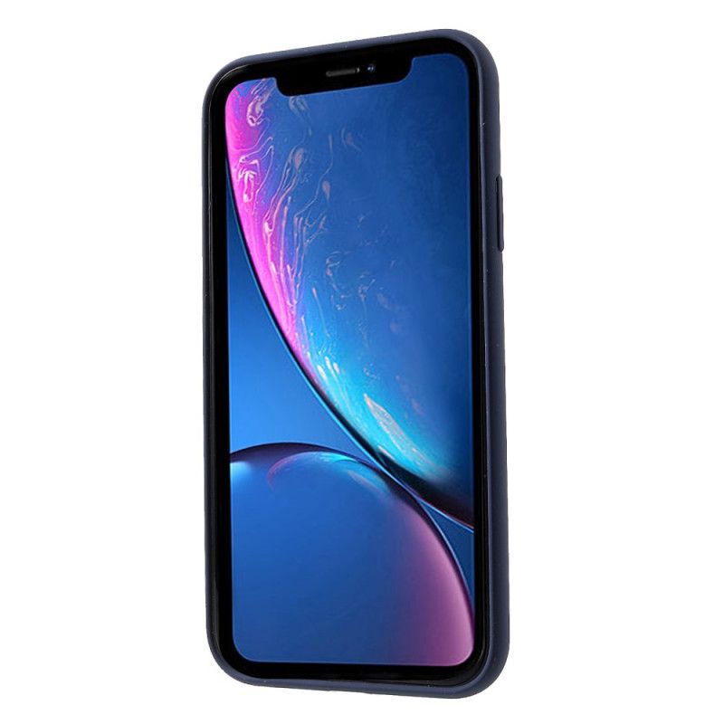 Case Kuoret iPhone XR Punainen Musta Puhelinkuoret Keskinäinen Nestemäinen Silikoni
