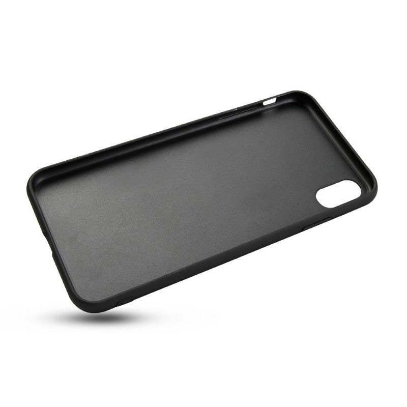 Kuori iPhone XR Tummansininen Musta Aitoa Krokotiilirakenteista Nahkaa Suojakuori