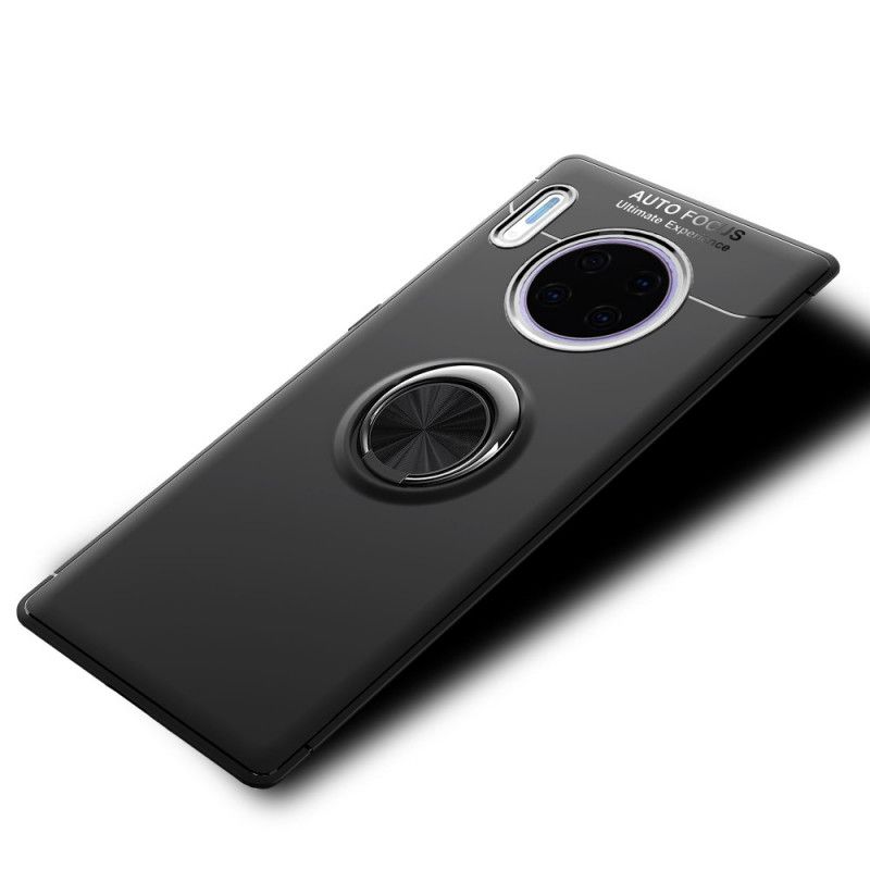 Case Kuoret Huawei Mate 30 Pro Punainen Musta Puhelinkuoret Pyörivä Rengas