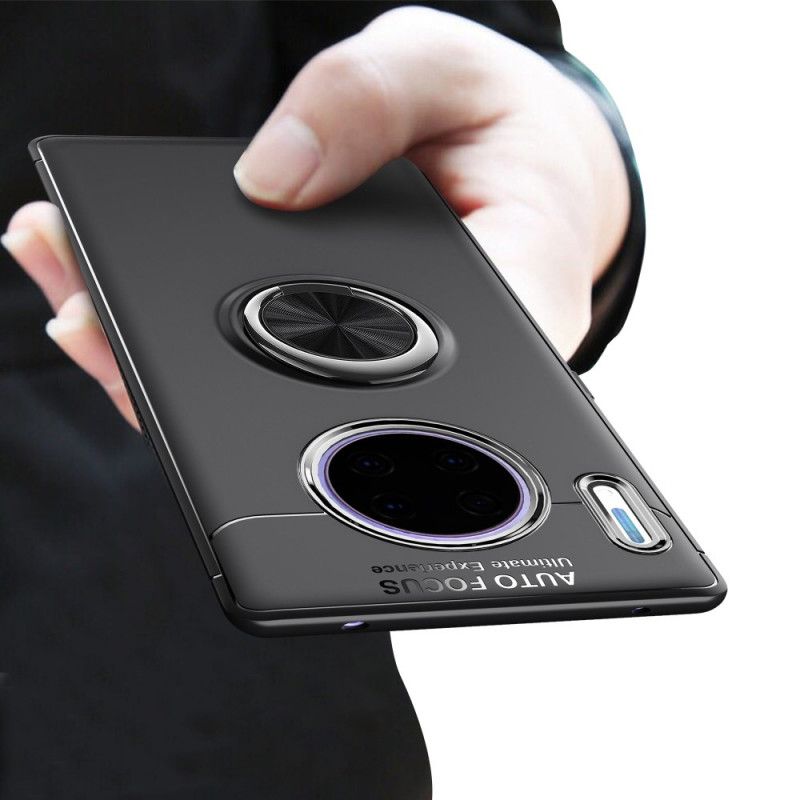 Case Kuoret Huawei Mate 30 Pro Punainen Musta Puhelinkuoret Pyörivä Rengas