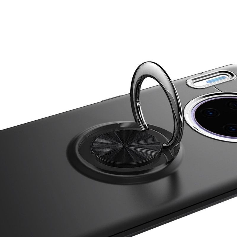 Case Kuoret Huawei Mate 30 Pro Punainen Musta Puhelinkuoret Pyörivä Rengas