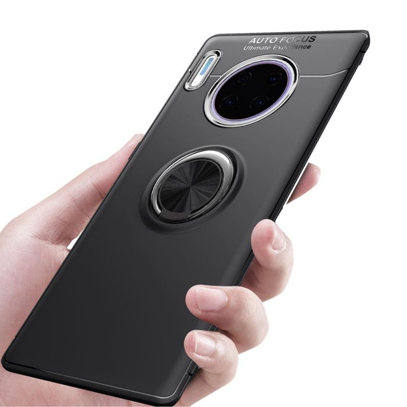 Case Kuoret Huawei Mate 30 Pro Punainen Musta Puhelinkuoret Pyörivä Rengas