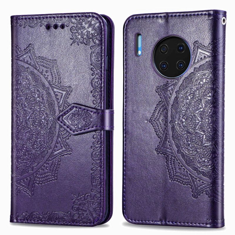 Kotelot Huawei Mate 30 Pro Harmaa Musta Keski-Ikäinen Mandala
