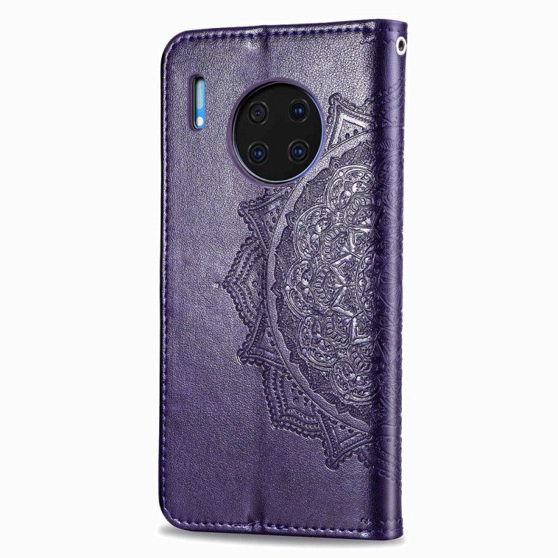 Kotelot Huawei Mate 30 Pro Harmaa Musta Keski-Ikäinen Mandala