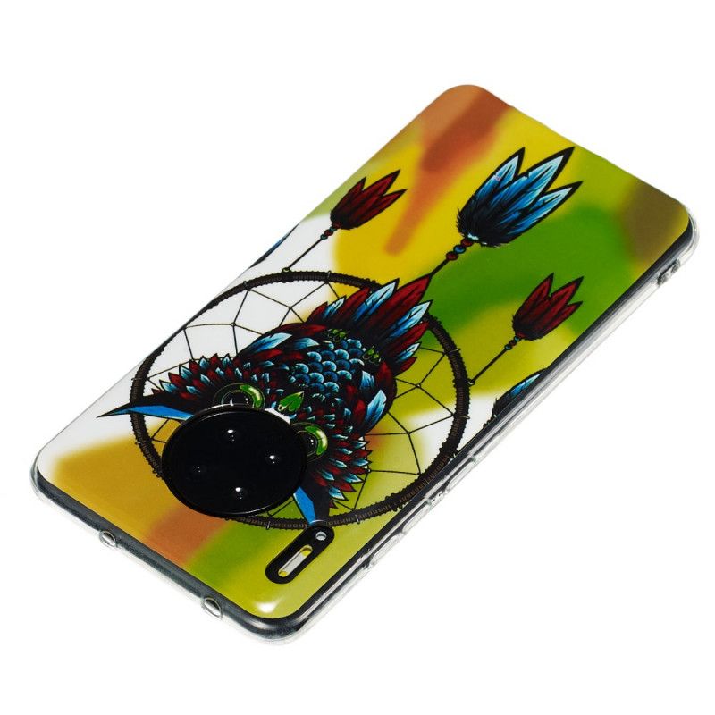 Kuori Huawei Mate 30 Pro Fluoresoiva Pöllö Unen Sieppari Suojakuori